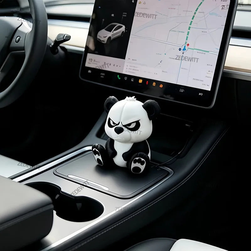 Cute Panda Sculpture Ornament – Home, Desk & Car Decor Gift