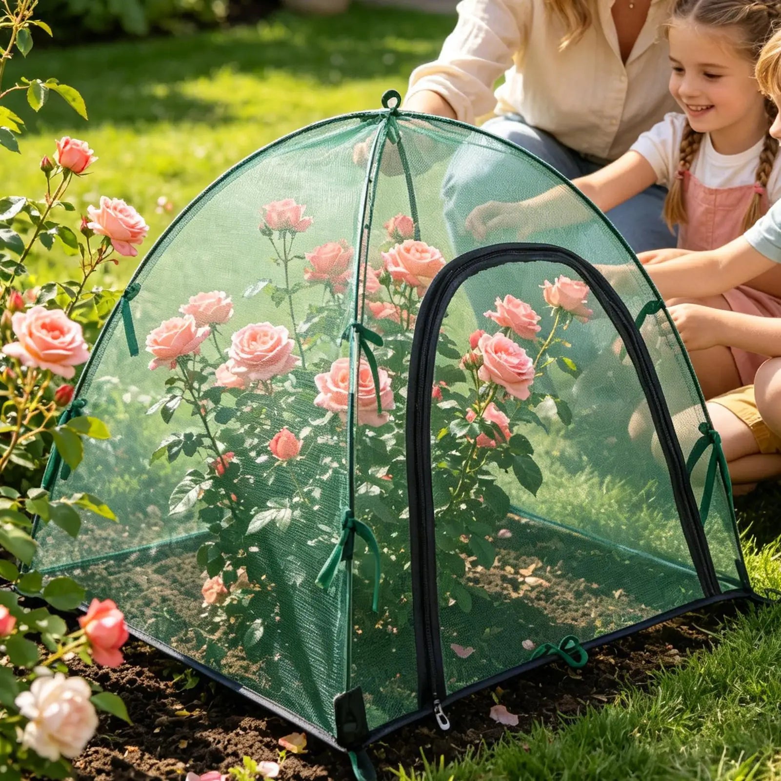Fine Mesh Plant Enclosure Net – Bird & Pest Barrier Cover Garden Plant Net Cover Zpaxo