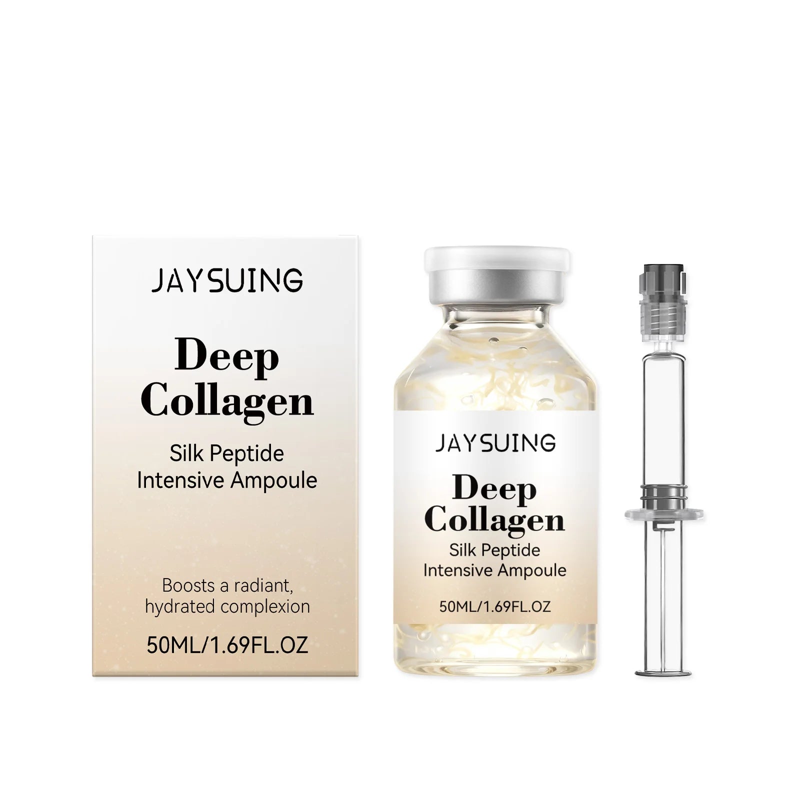 Eelhoe Collagen Silk Peptide Ampoule Serum – Firming & Anti-Aging Face Ampoule Serum Zpaxo 50ml Boxed