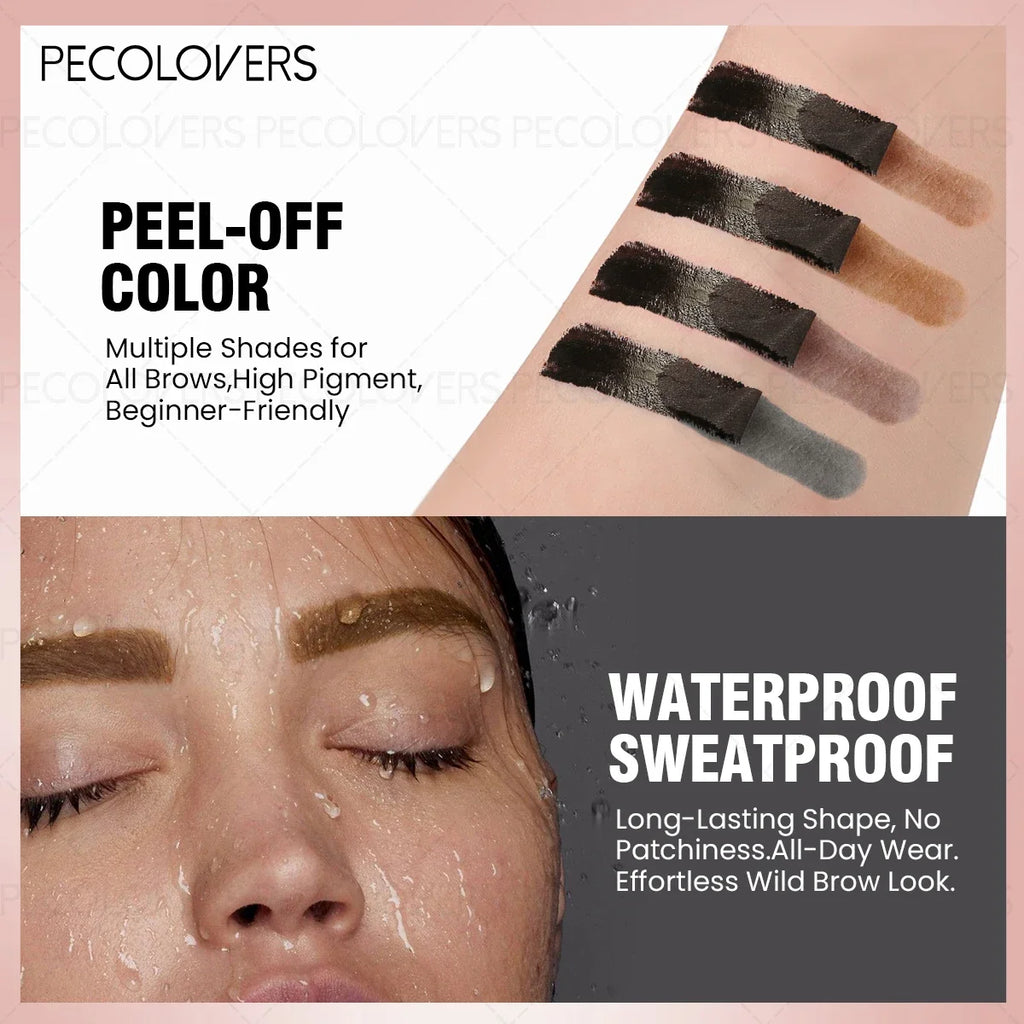 1PC Tattoo Easy -Off Eyebrow Gel - Semi Permanent Brow Tint, Waterproof & Sweat-proof, Transfer-proof & Smudge-proof Zpaxo