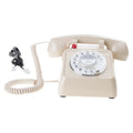 652F Traditional Rotary Wheel Telephone Desk Functional Loud Sound Zpaxo beiges CN