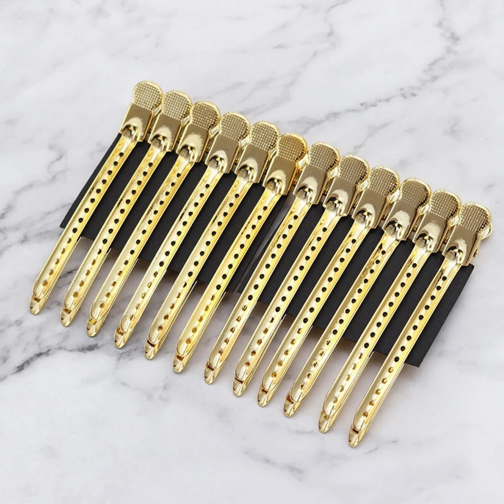 5/10Pcs Hair Care Clips Stainless Steel Hairdressing Sectioning Clips Clamps For Hairdressing Barber Hair Cut Use Styling Tools Zpaxo