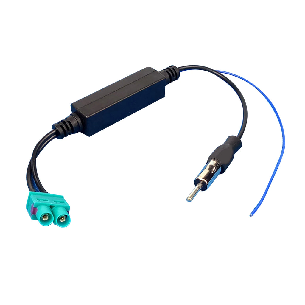 Car Dual FAKRA RF Radio Antenna Adapter Amplifier Volkswagen Head