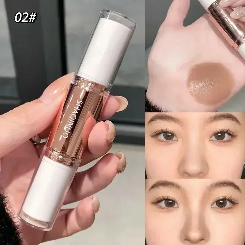 1 Dual Head Highlighting&bronzer Stick Face Brightening Shaping Zpaxo 1PC-A-02