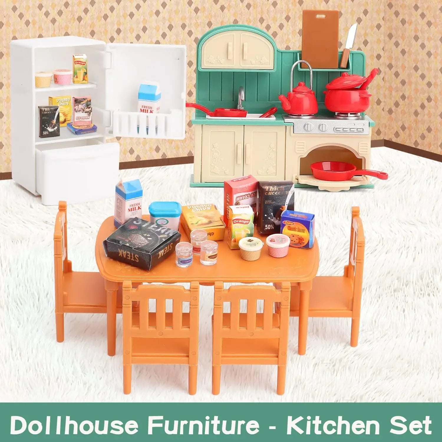 Dollhouse Furniture Kids Toys Miniature Doll House Accessories