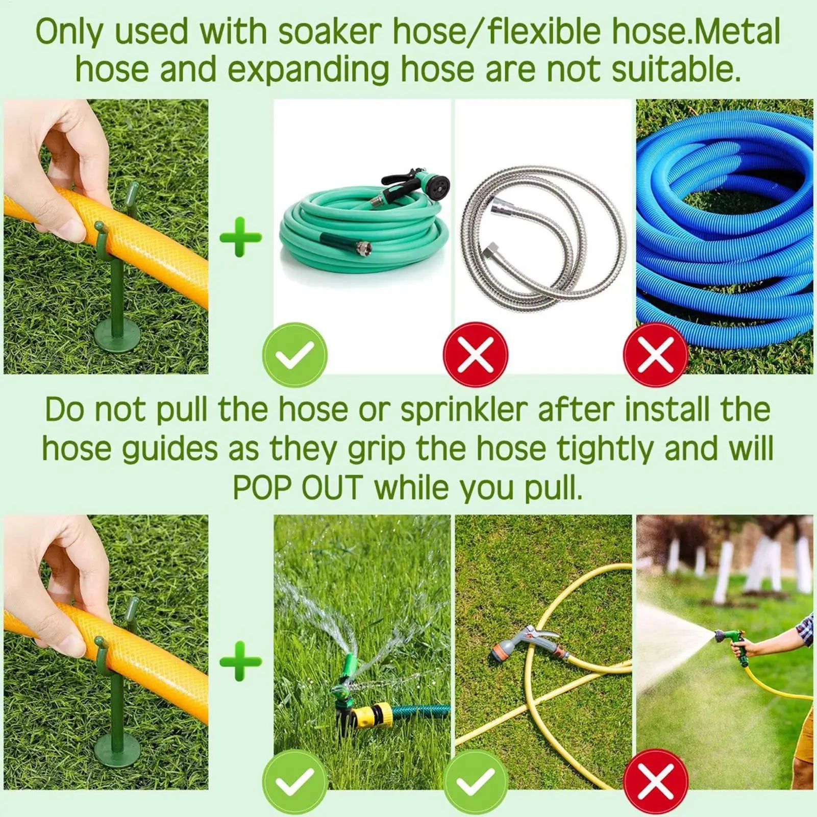 Hose Guides Garden Plant Protection Stakes Heavy Duty Holder RV