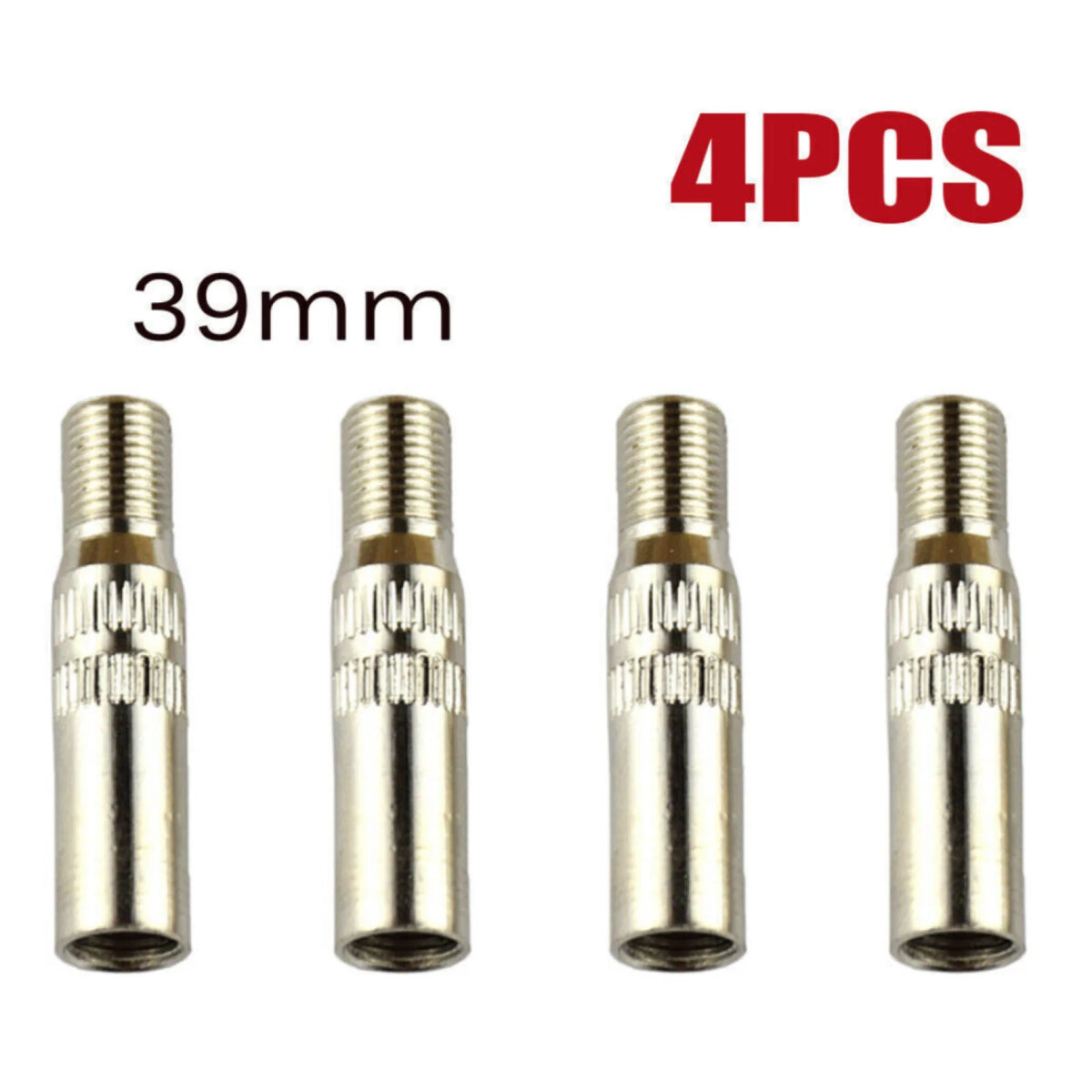 Car Chrome Screw-on Valve Cap Stem Extension Wheel Tire Extender Rod Zpaxo 39mm