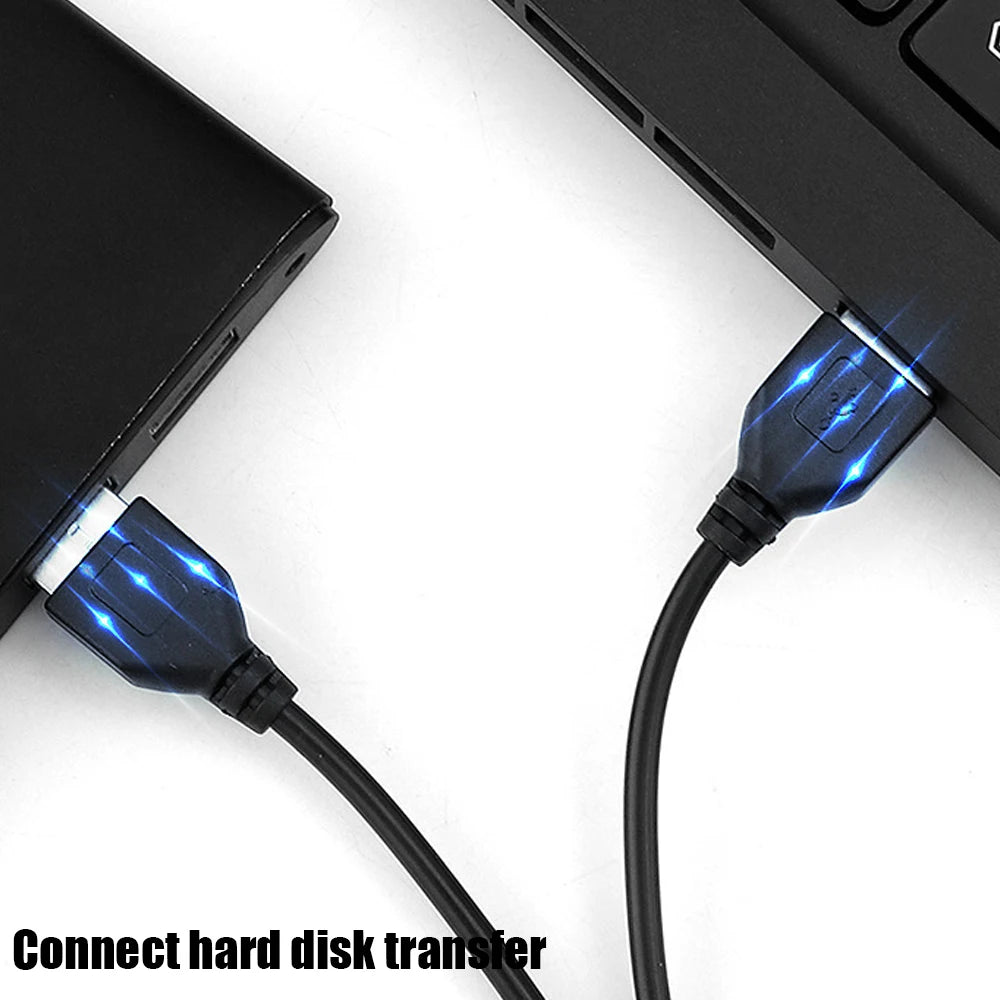 USB 2.0 Extension Cable USB to USB A Male to Male Data Sync Black Charger Extension Cable Cord USB Cable for PC Laptops Keyboard Zpaxo