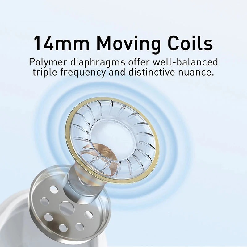Baseus Wired Earphone H17 In-ear Microphone Samsung Galaxy Xiaomi