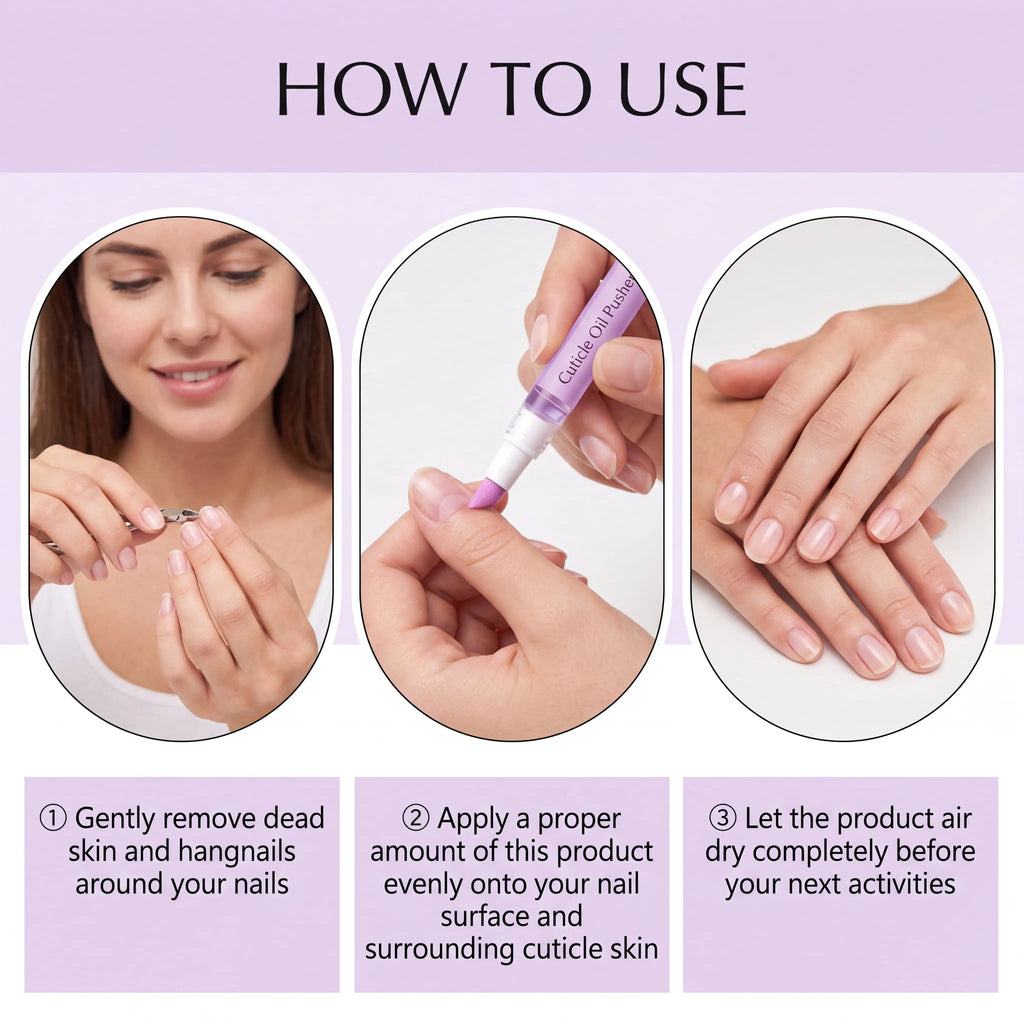 1/2/3/4 Pcs Lavender Cuticle Oil Pen Moisturizing Nail Care Tool Portable Cuticle Care Gentle Nourishing Dry Skin Remedy 2ml Zpaxo