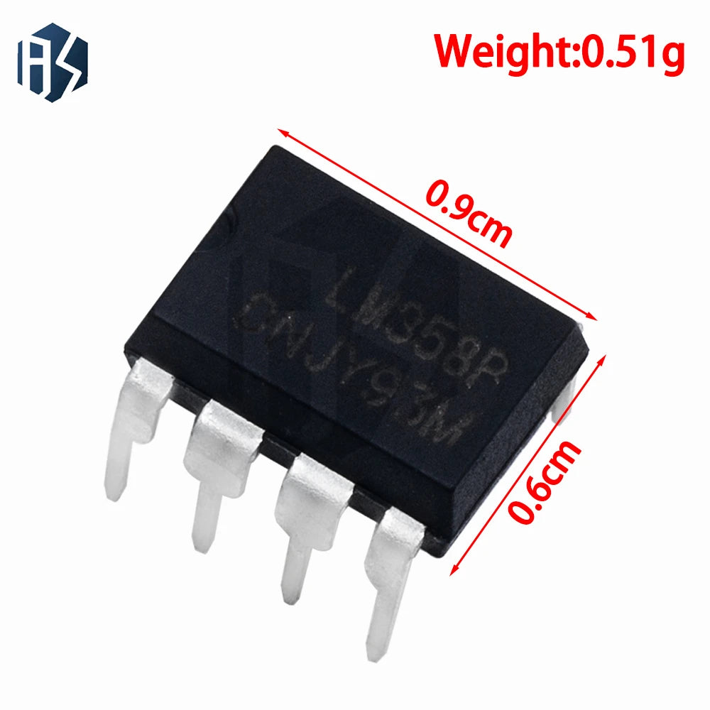 LM358 Operational Amplifier IC LM358N LM358P DIP8 Through-hole Chip Zpaxo