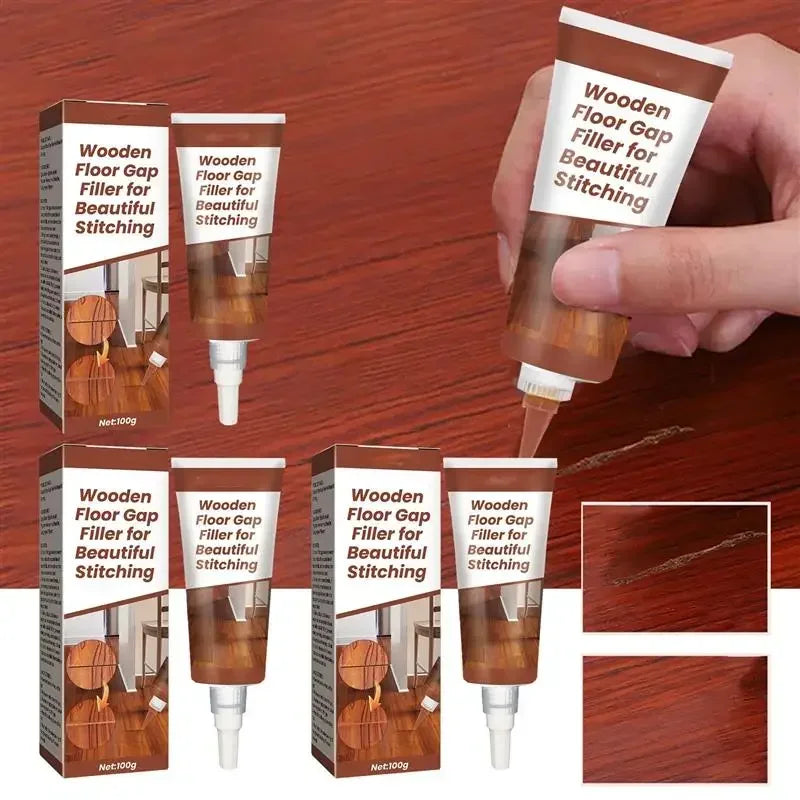 100g Wooden Furniture Touch Up Kit Furniture Floor Tile Scratch Filler Remover Glue Cream Polymer Resin DIY Repair Tools Zpaxo