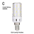 LED Corn Lamp 12W Strong Light 3000K 6000K E27 E14 Holder Home Zpaxo C