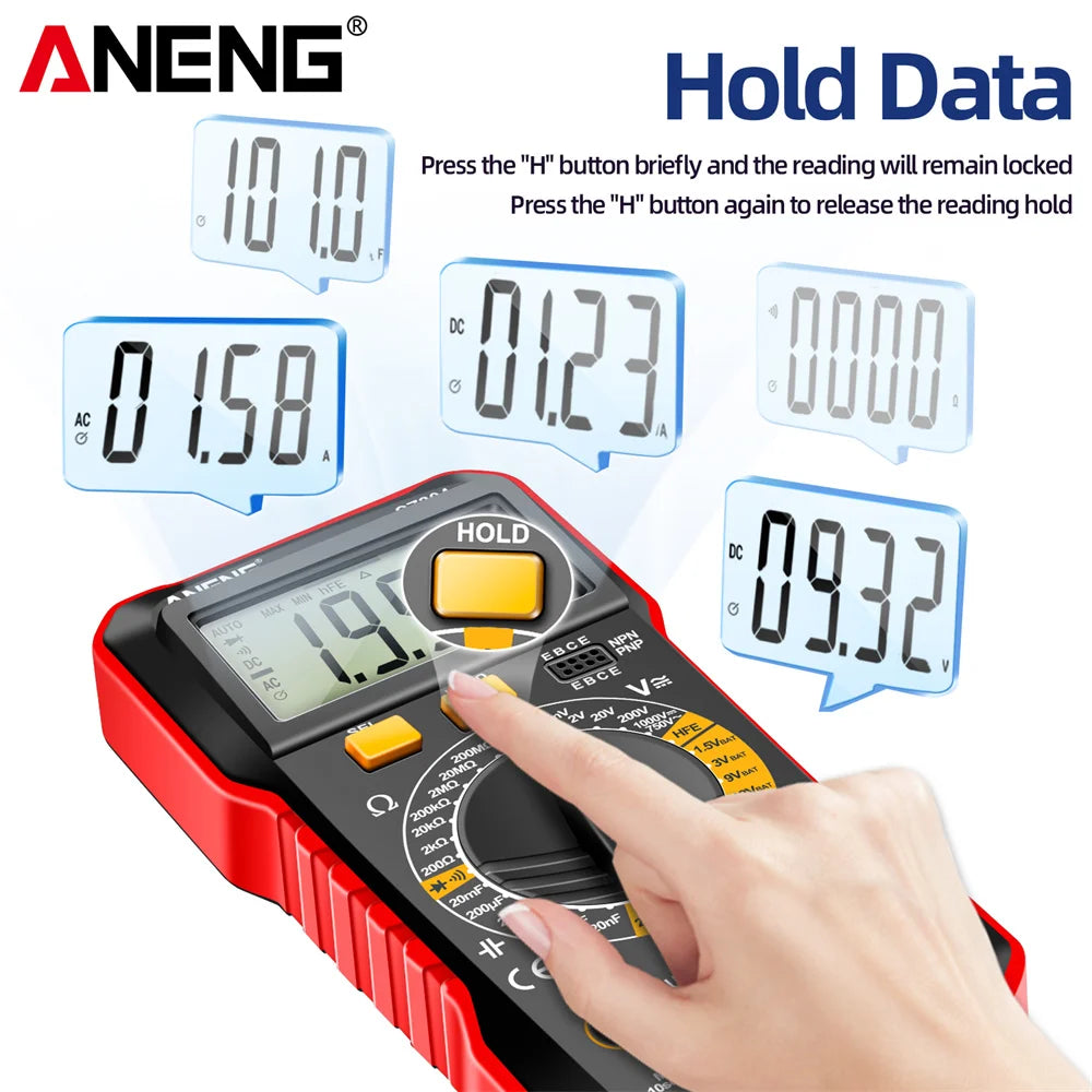 Multifunction Digital Tester Multimete ANENG SZ304 True RMS Handheld