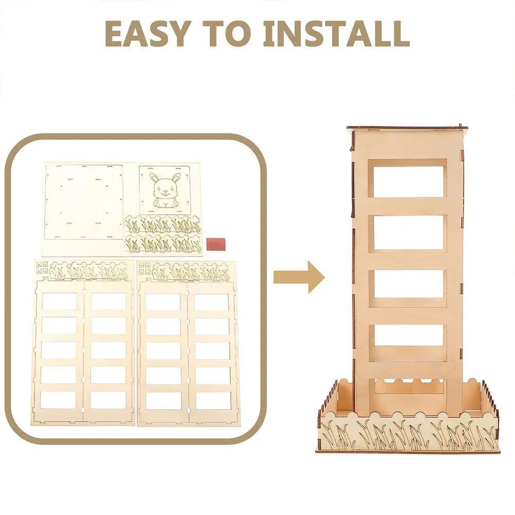 Rabbit Hay Feeders Wooden Stable Rack Suitable Bunny Cage Guinea Pig