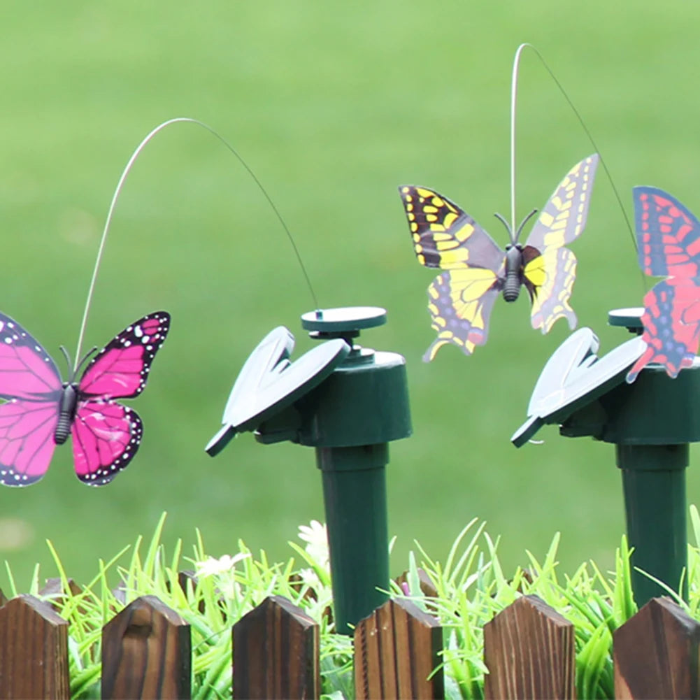 Solar Garden Dancing Ornament Powered Flying Wobble Cute Animal