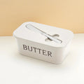 Large Capacity Butter Box Knife Food Grade Pp Cheese Refrigerator Zpaxo White
