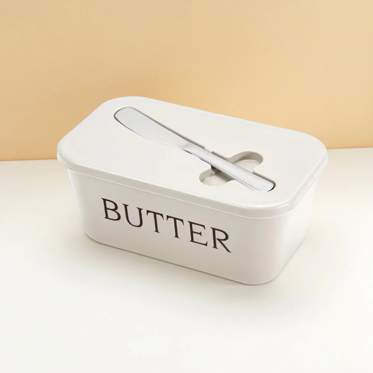 Large Capacity Butter Box Knife Food Grade Pp Cheese Refrigerator Zpaxo White