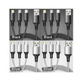 3-in-1 Fast Charging Cable USB-C Micro USB Lightning 1.2m