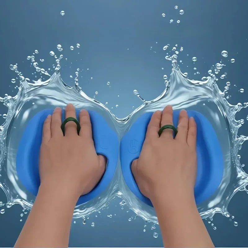 New Children's Hand Stroke Assisted Swimming Hand Pu Stroke Water Palm Frog Palm Swimming Training Freestyle Assisted Hand Fins Zpaxo