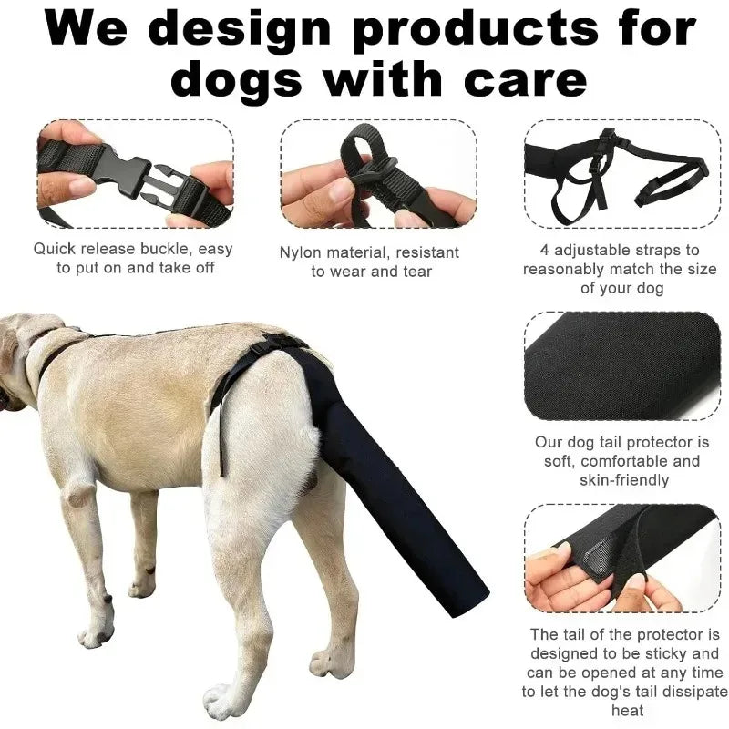 Dog Tail Protector Sleeve Guard – Universal Fit | Safe & Comfy