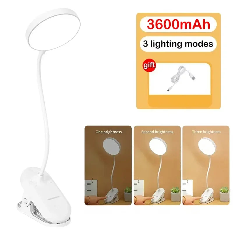 Rechargeable Folding LED Desk Lamp – Touch Dimming, 3 Modes