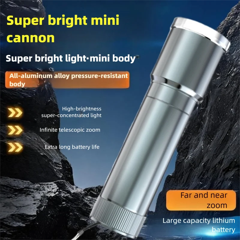 Mini Compact Brightness Multifunctional Flashlight Outdoor Portable