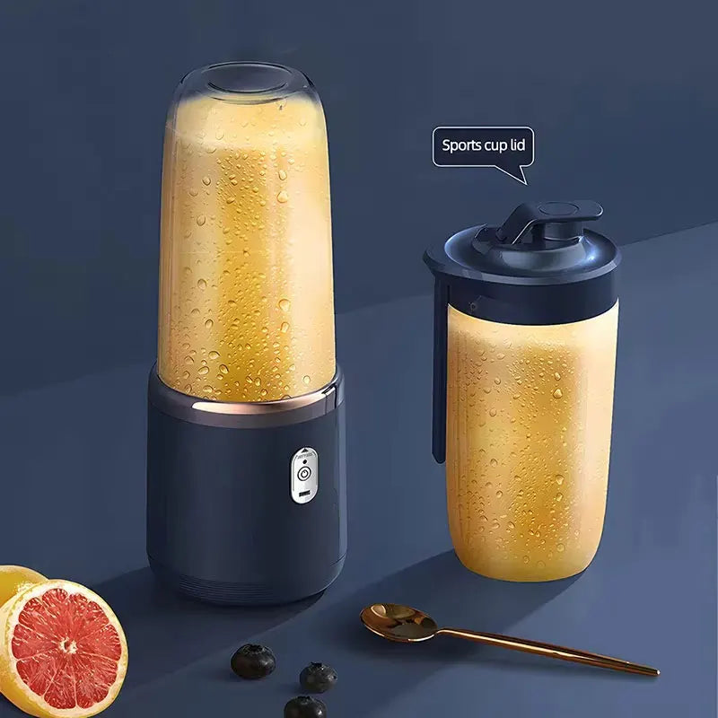 Portable Handheld USB Personal Mini Juicer Cup with Single Or Double Cups for Travel Blender for Water Bottles Zpaxo