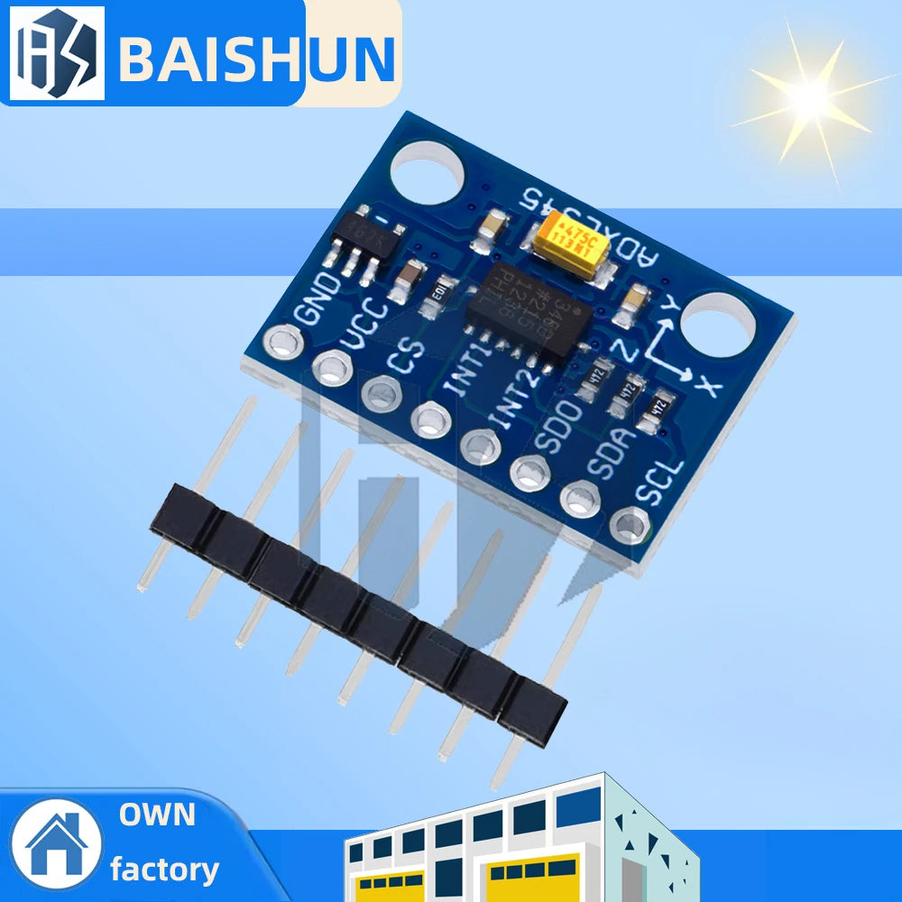 GY-291 ADXL345 3-Axis Digital Acceleration Sensor Module IIC SPI Interface for Arduino DIY Zpaxo