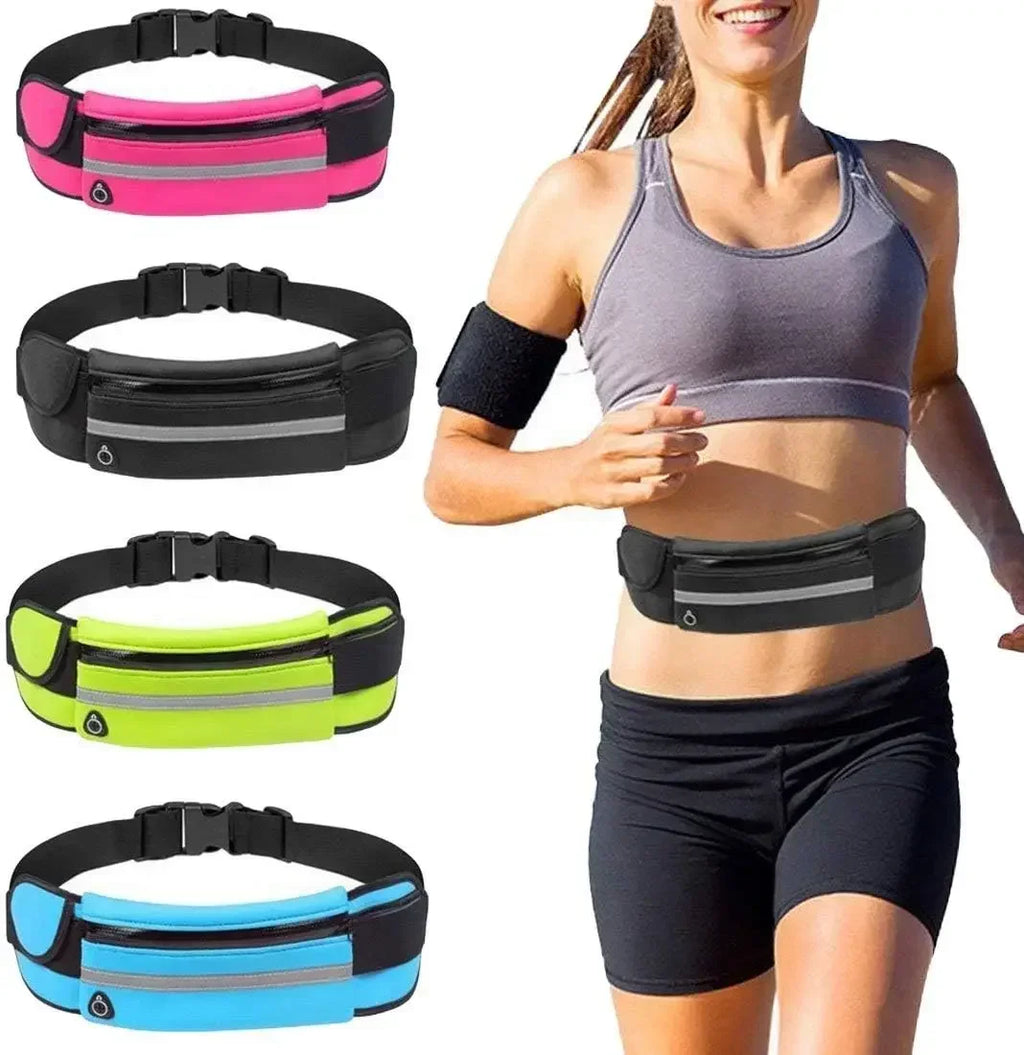 Running Sports Belt Wasit Pockets Men Women Hiking Outdoor Stretch