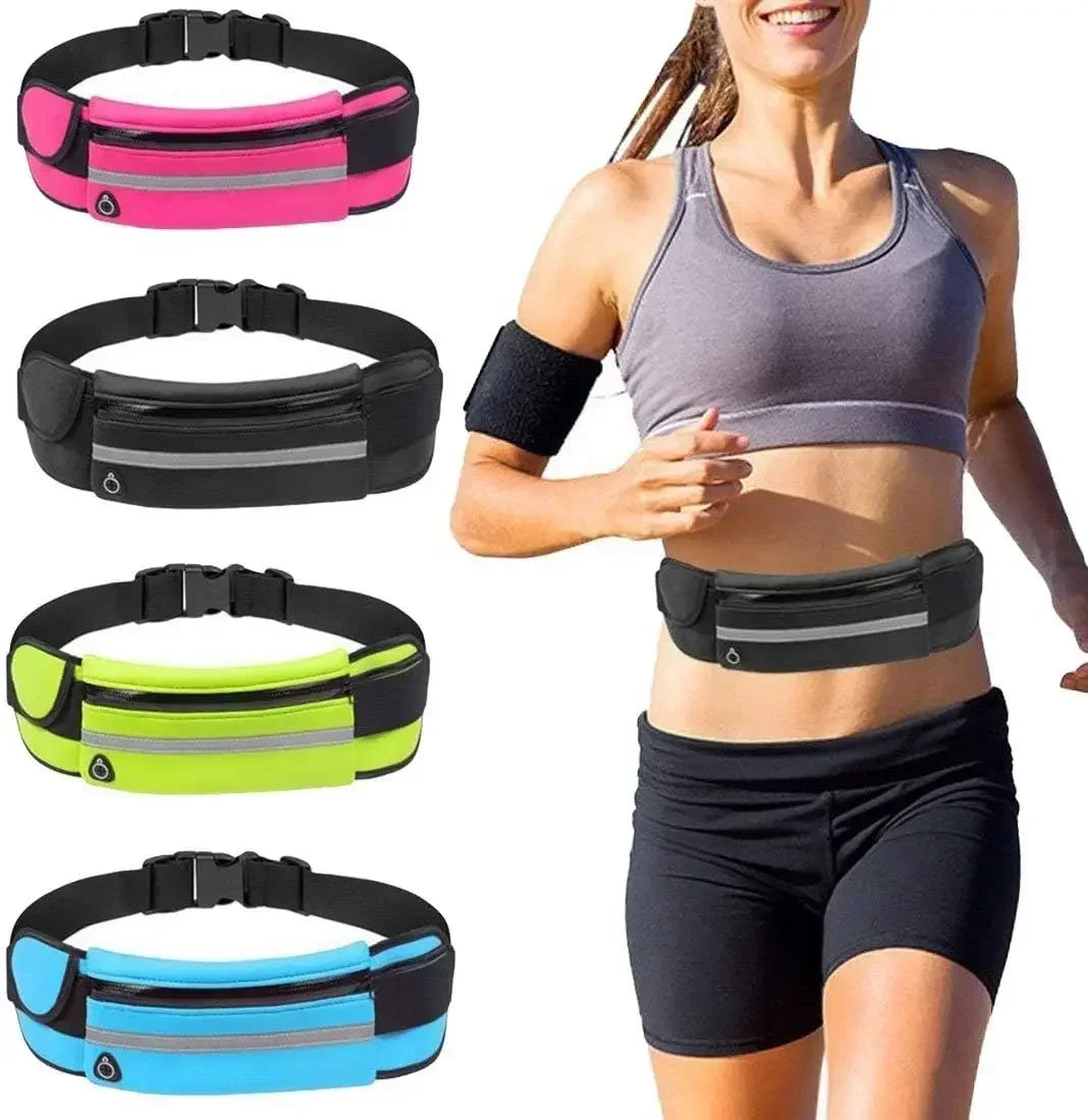 Running Sports Belt Wasit Pockets Men Women Hiking Outdoor Stretch