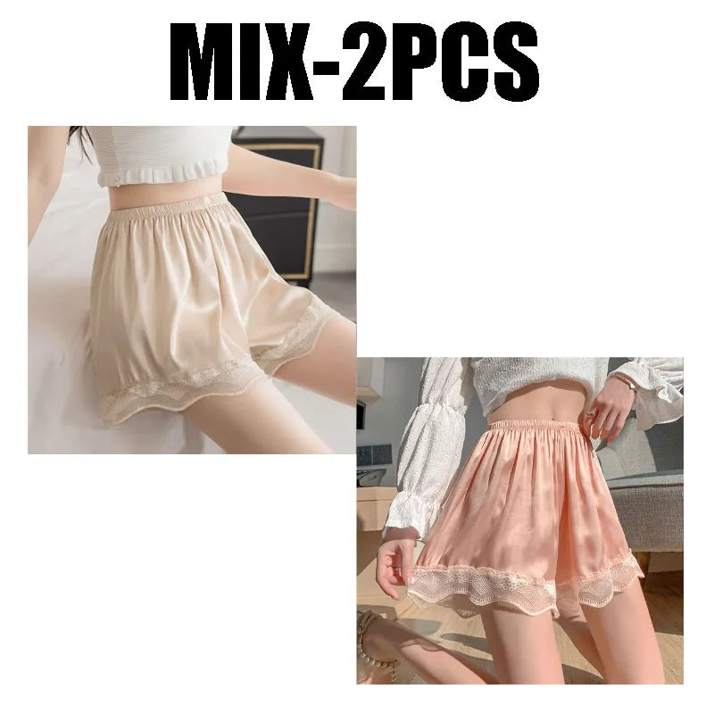 Women's Trim Anti-exposure Shorts Non-rolling Ultra-thin Summer Sleep