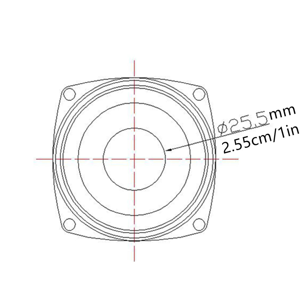 2 5-inch Portable Speakers 4Ohm 25W Full Range Mini Audio Speaker
