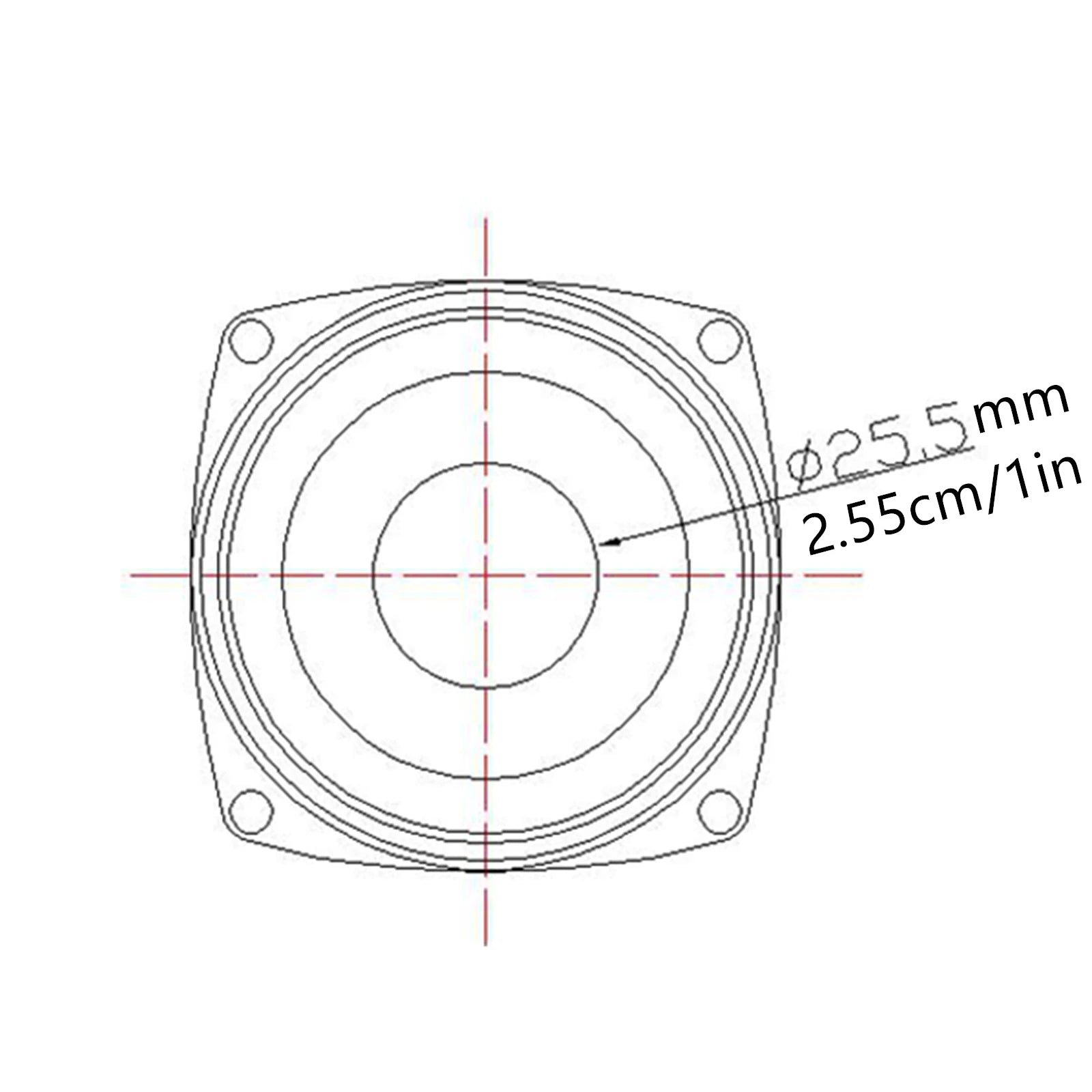 2 5-inch Portable Speakers 4Ohm 25W Full Range Mini Audio Speaker