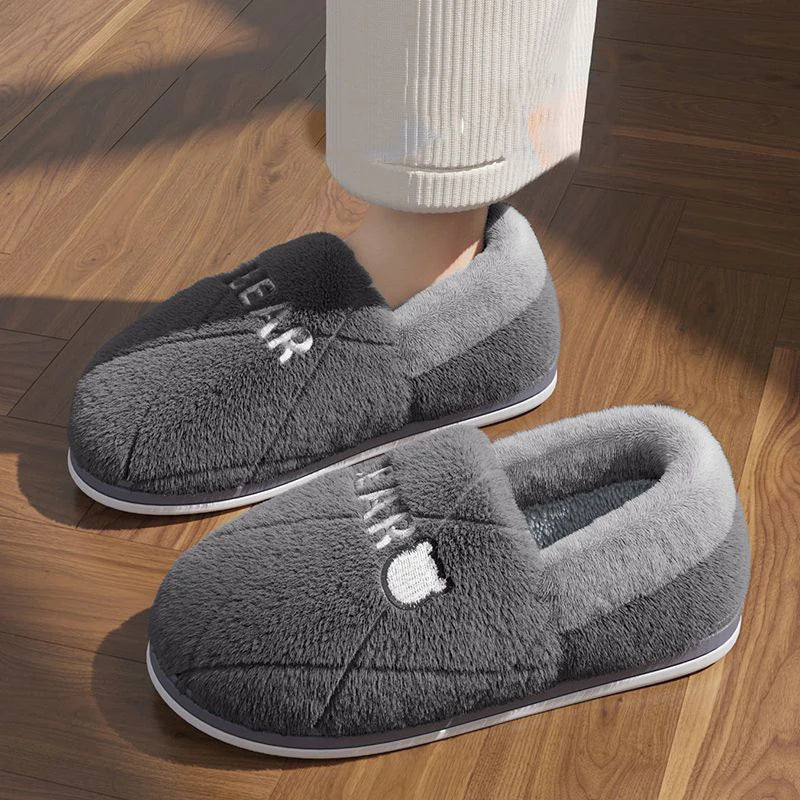 Fur Slippers Women Men Winter Furry Fashion Warm Ankles Plush Cozy