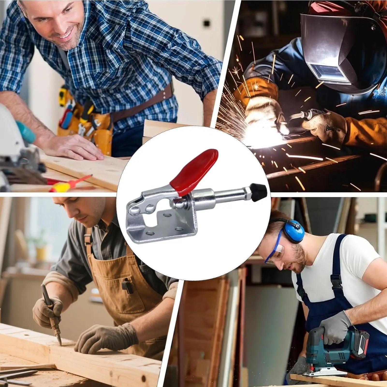 Hold Down Clamp Holding Capacity Push Pull Quick Release Tool Heavy