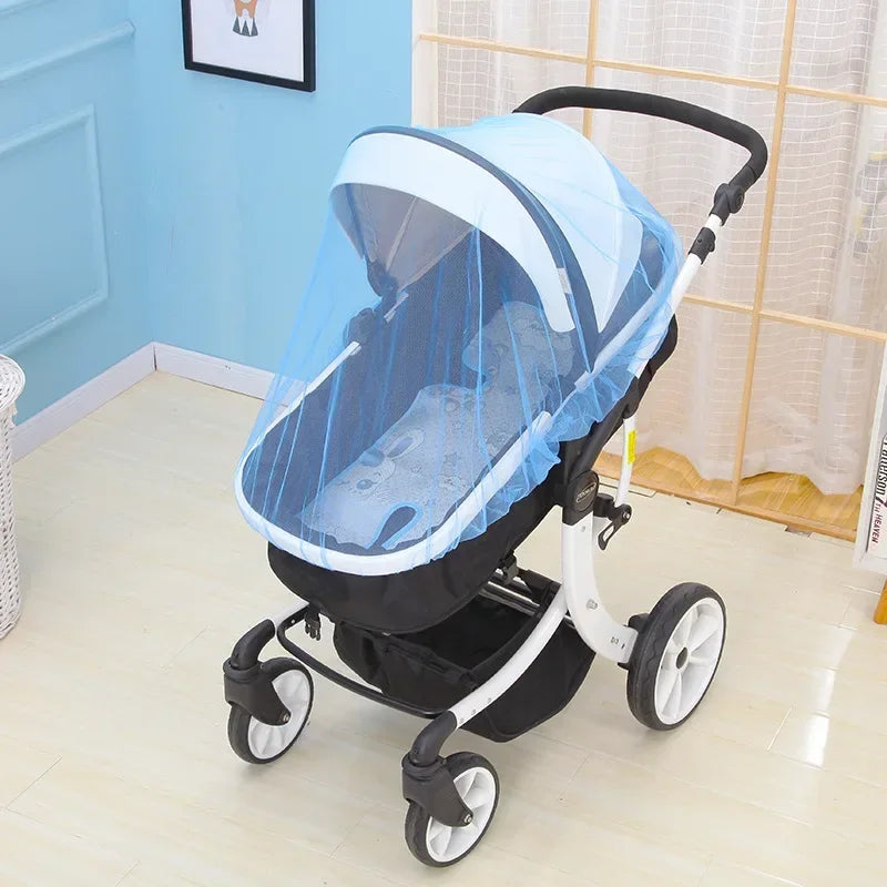 Baby Stroller Mosquito Net Pushchair Cart Insect Shield Mesh Safe Zpaxo Blue