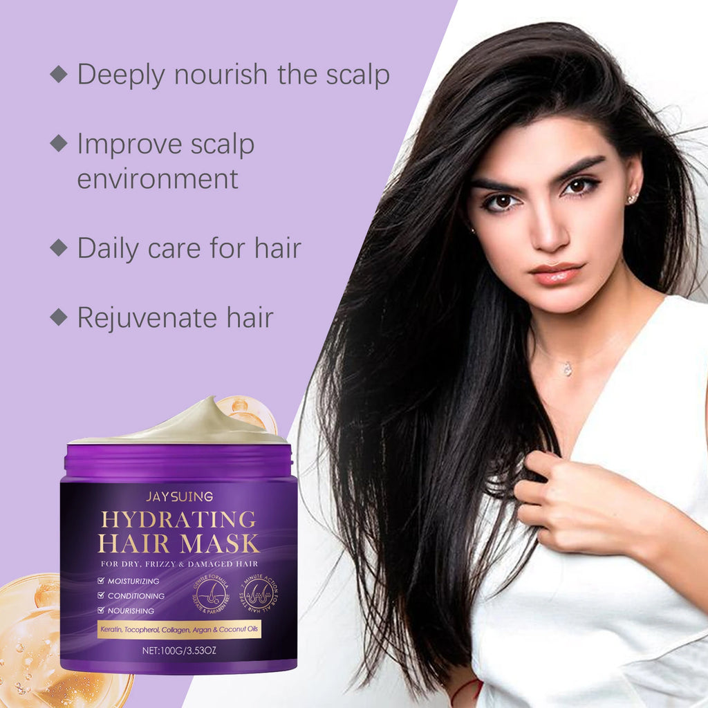 Jaysuing Collagen Hair Mask – Moisturize, Repair & Strengthen Collagen Hair Mask Zpaxo