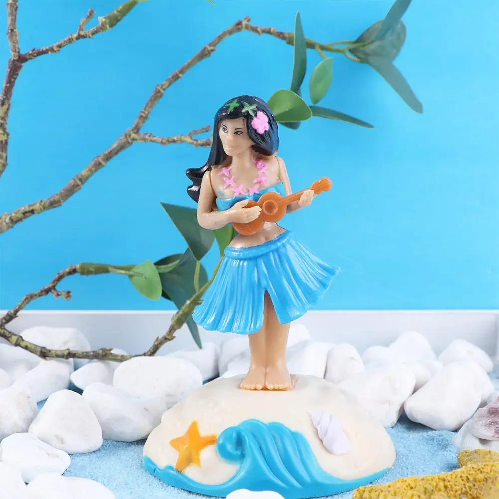 Decor Grass Skirt Swing Dancing Hula Girl Swinging Hawaiian Girl Solar Dancing Girl Solar Powered Hula Girl Solar Swinging Doll Zpaxo