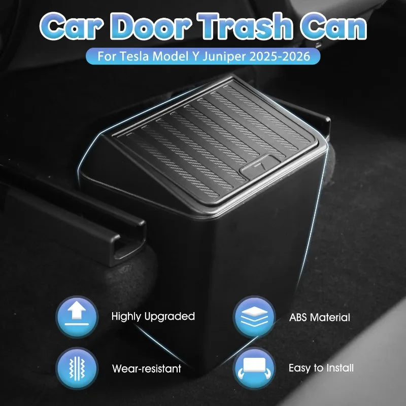 Tesla Model Y Juniper 2025–2026 Rear Seat Trash Can & Storage