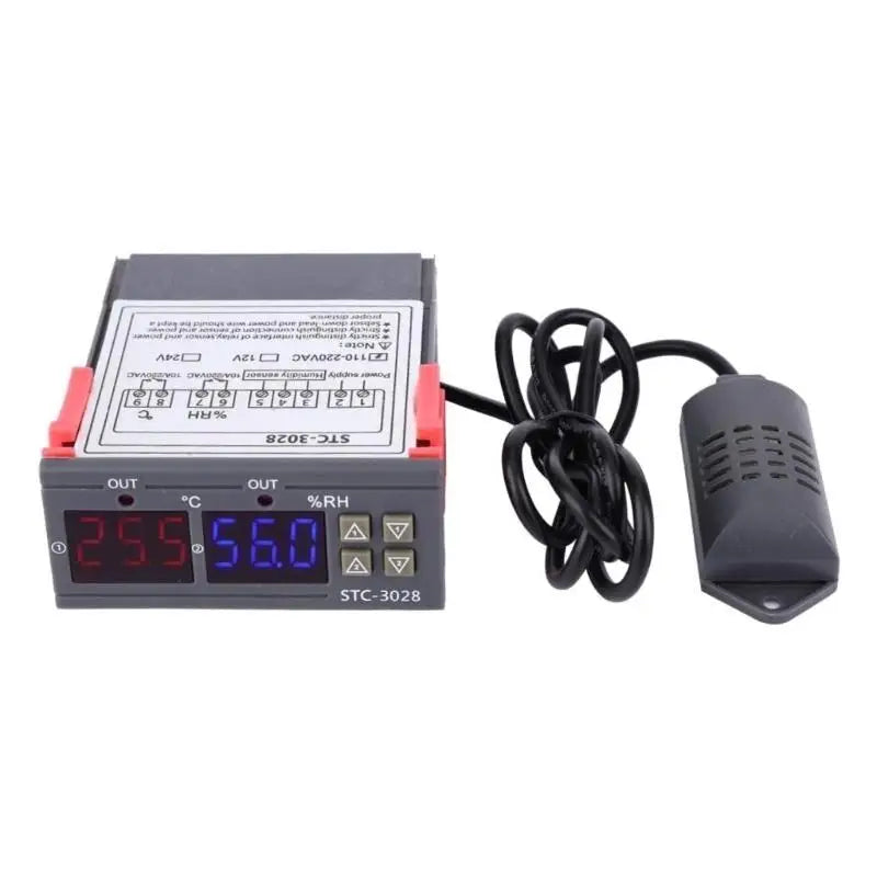 652F Dual LCD-Thermostat Temperature Humidity Control STC-3028 Zpaxo