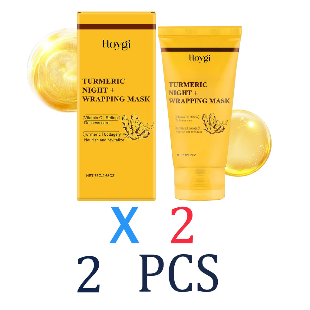 Turmeric Peel Off Mask Vitamin C Retinol Collagen Face Mask for Skin Care Winter Skincare Deep Hydration Moisturizer Serum 75g Zpaxo 2 Pcs