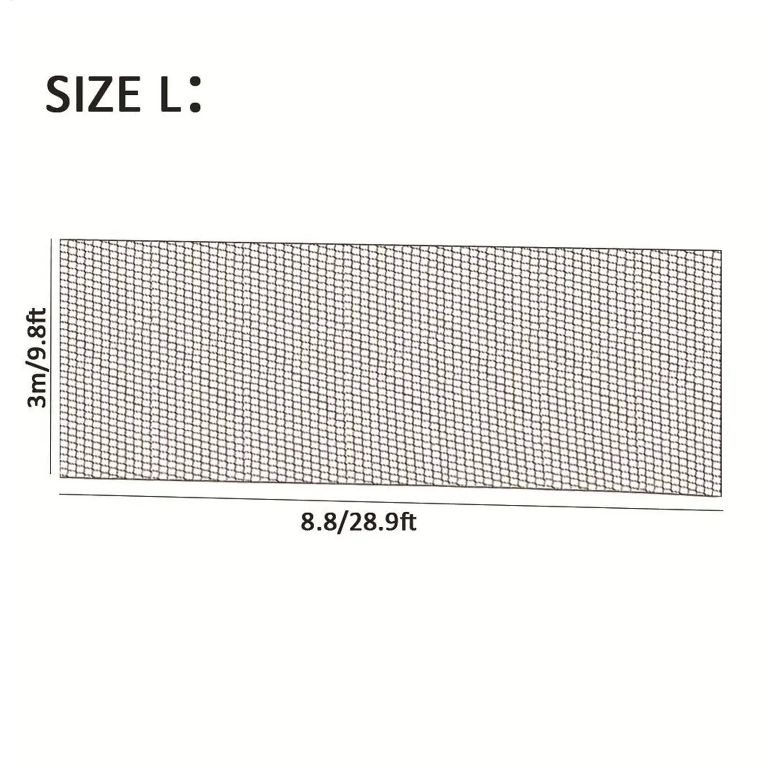 Soccer Backstop Net Nylon Sports Barrier Protective Screen Practice