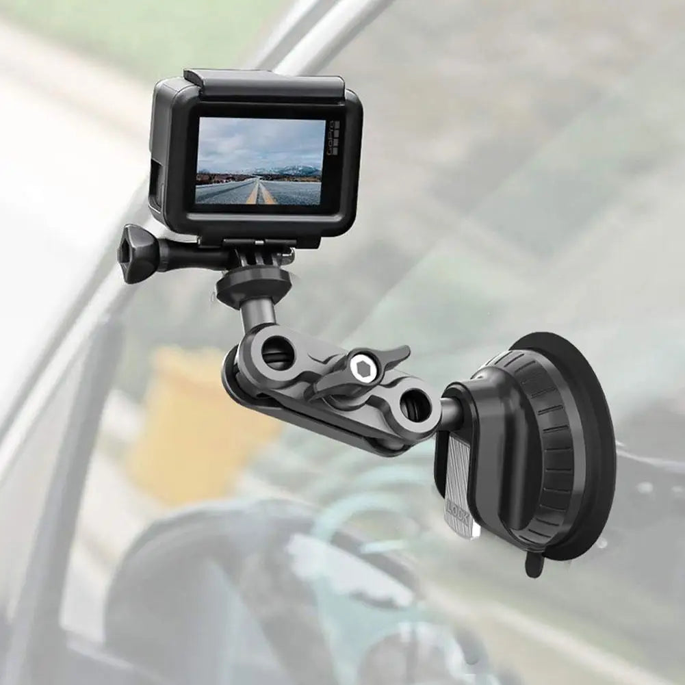 Suction Cup Car Mount for Insta360 X4 X3 GoPro 12 11 10 9 Action Camera Mount Zpaxo