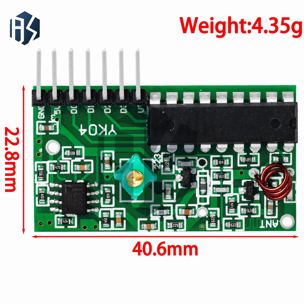 315MHz 4 Channel RF Remote Module PT2262 2272 Encoder Decoder Arduino Zpaxo Default Title