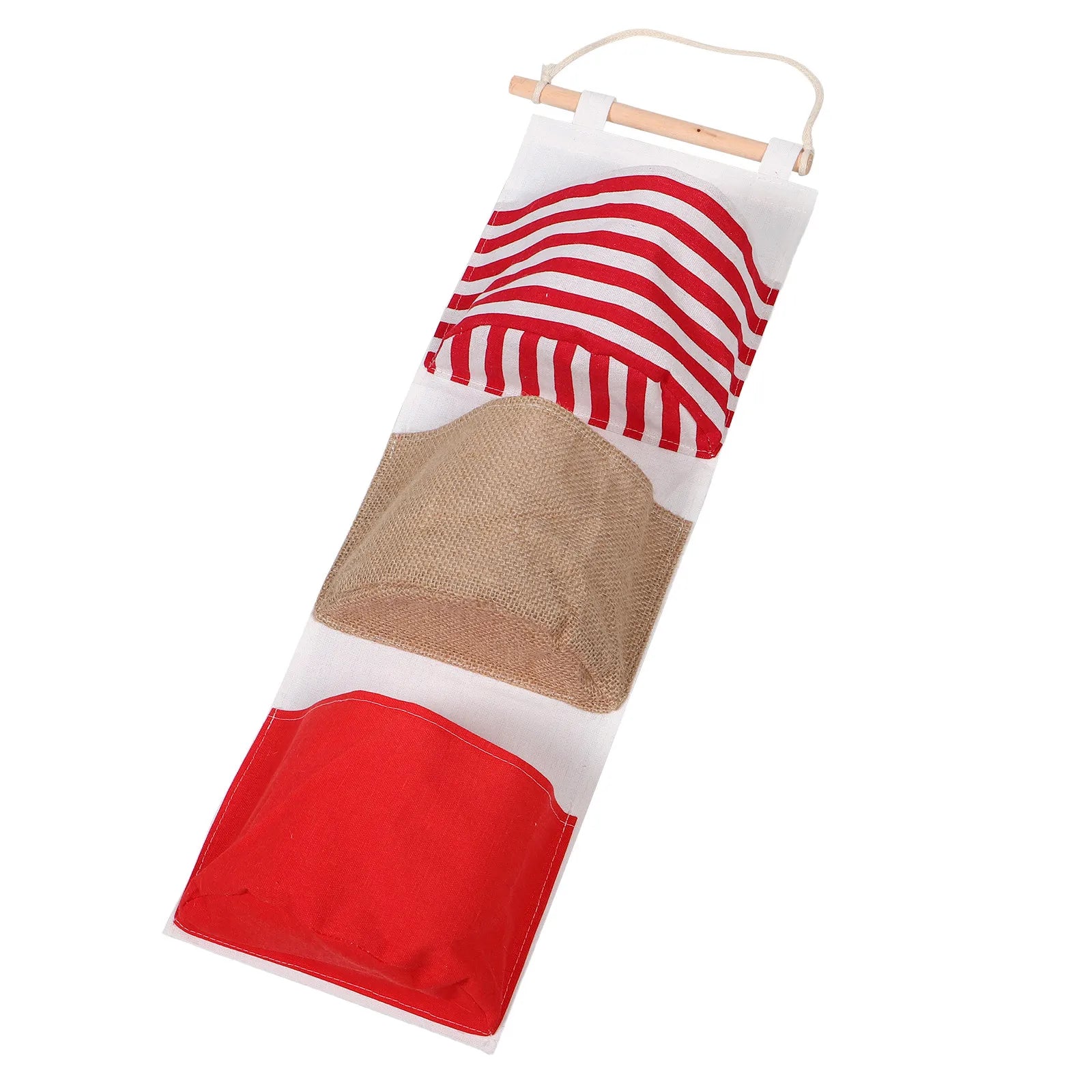 Heavy Duty 3 Pockets Wall Mounted Storage Bag Multi Grid Hanging