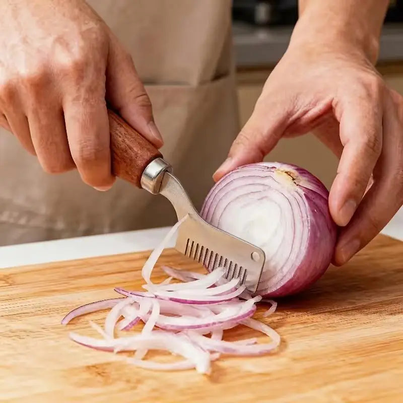 Stainless Steel Green Onion Shredder – Ultra-Fine Scallion Tool