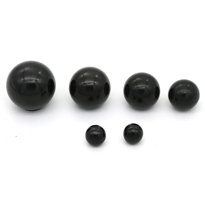 Black Plastic M4 M5 M6 M8 M10 M12 Thread Ball Shaped Head Clamping