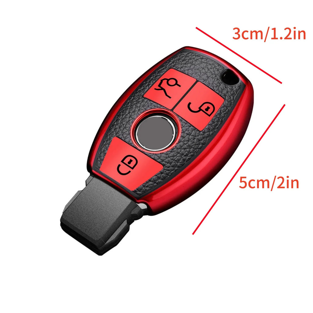 Fashion TPU Car Remote Key Fob Case Cover Shell Mercedes Benz B C E S