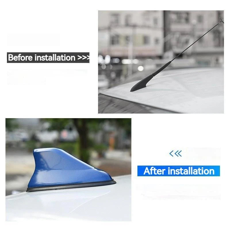 17cm Carbon Fiber Shark Fin Antenna Cover – AM/FM Signal Booster